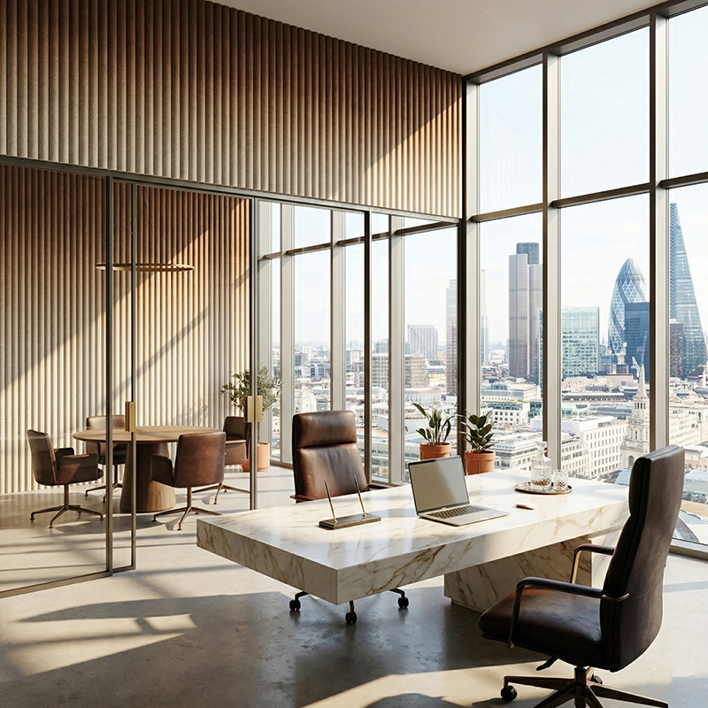 3D corrugation acoustic wall panel made of polyester fiber for sound absorption and modern interior wall design