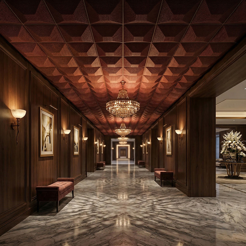 3D stars acoustic wall panel blue polyester fiber decorative sound absorbing panel modern interior design