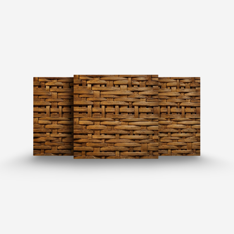 Corner Weaving Synthetic Rattan Panel RATTANA - P3CS