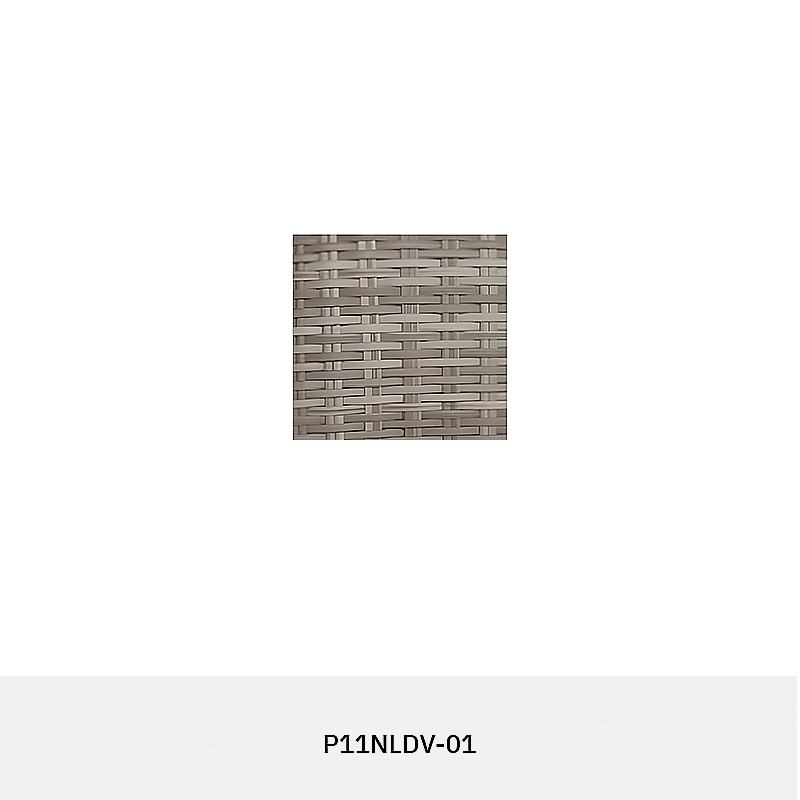 RATTANA P11NLDV normal linear synthetic rattan panel with dense woven texture for luxury interior wall cladding