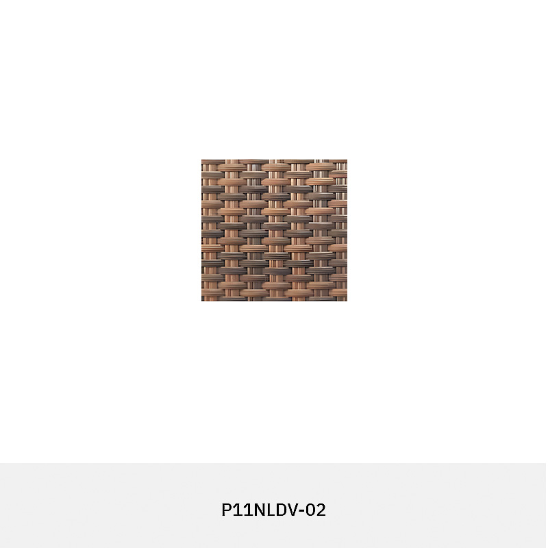 RATTANA P11NLDV normal linear synthetic rattan panel with dense woven texture for luxury interior wall cladding