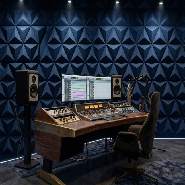 Triangle Panel Screen 3D Triangle Screen Acoustic Panel ACUFORMS - CFMH3DT6 - Crafta Forms