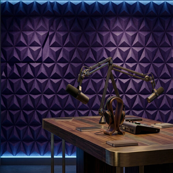 Triangle Panel Screen 3D Triangle Screen Acoustic Panel ACUFORMS - CFMH3DT6 - Crafta Forms