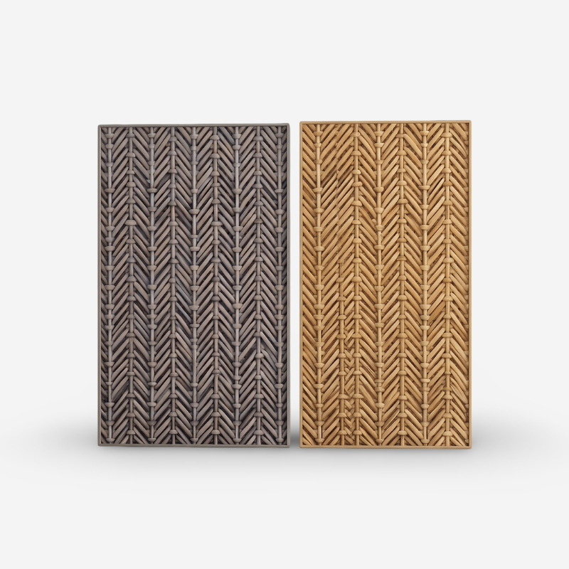 Skeletal Synthetic Rattan Panel RATTANA - P14SK - Crafta Forms