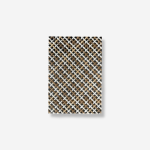 Diagonal Two-Tone Synthetic Rattan Wall Panel RATTANA-P18DT with HDPE diagonal weave pattern for decorative wall cladding and partitions.