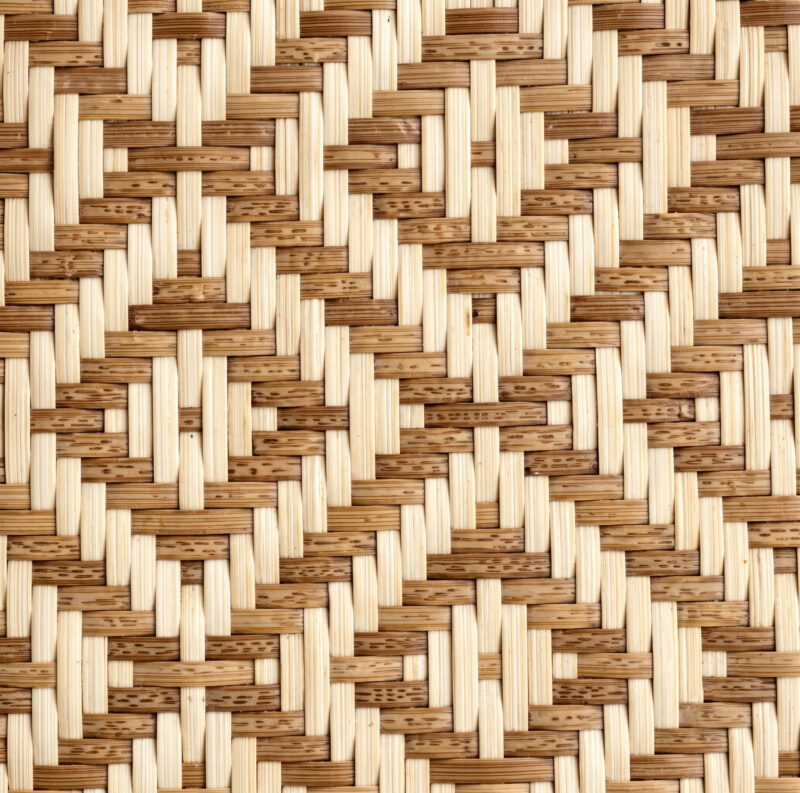 Hypnotic Diamond Synthetic Rattan Panel RATTANA P46HD HDPE decorative woven diamond wall panel for interior and exterior wall cladding.