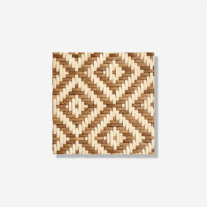 Hypnotic Diamond Synthetic Rattan Panel RATTANA P46HD HDPE decorative woven diamond wall panel for interior and exterior wall cladding.