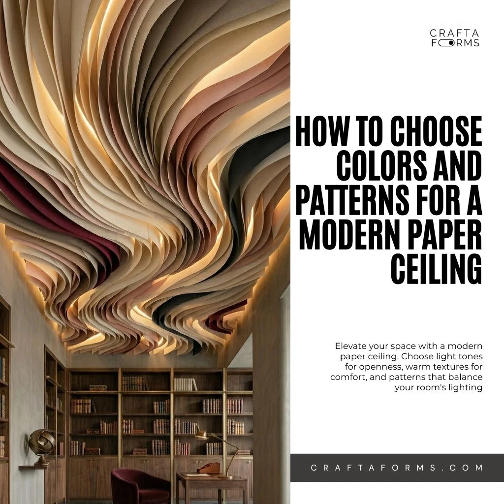 How to Choose Colors and Patterns for a Modern Paper Ceiling