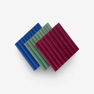 3D corrugation acoustic wall panel made of polyester fiber for sound absorption and modern interior wall design